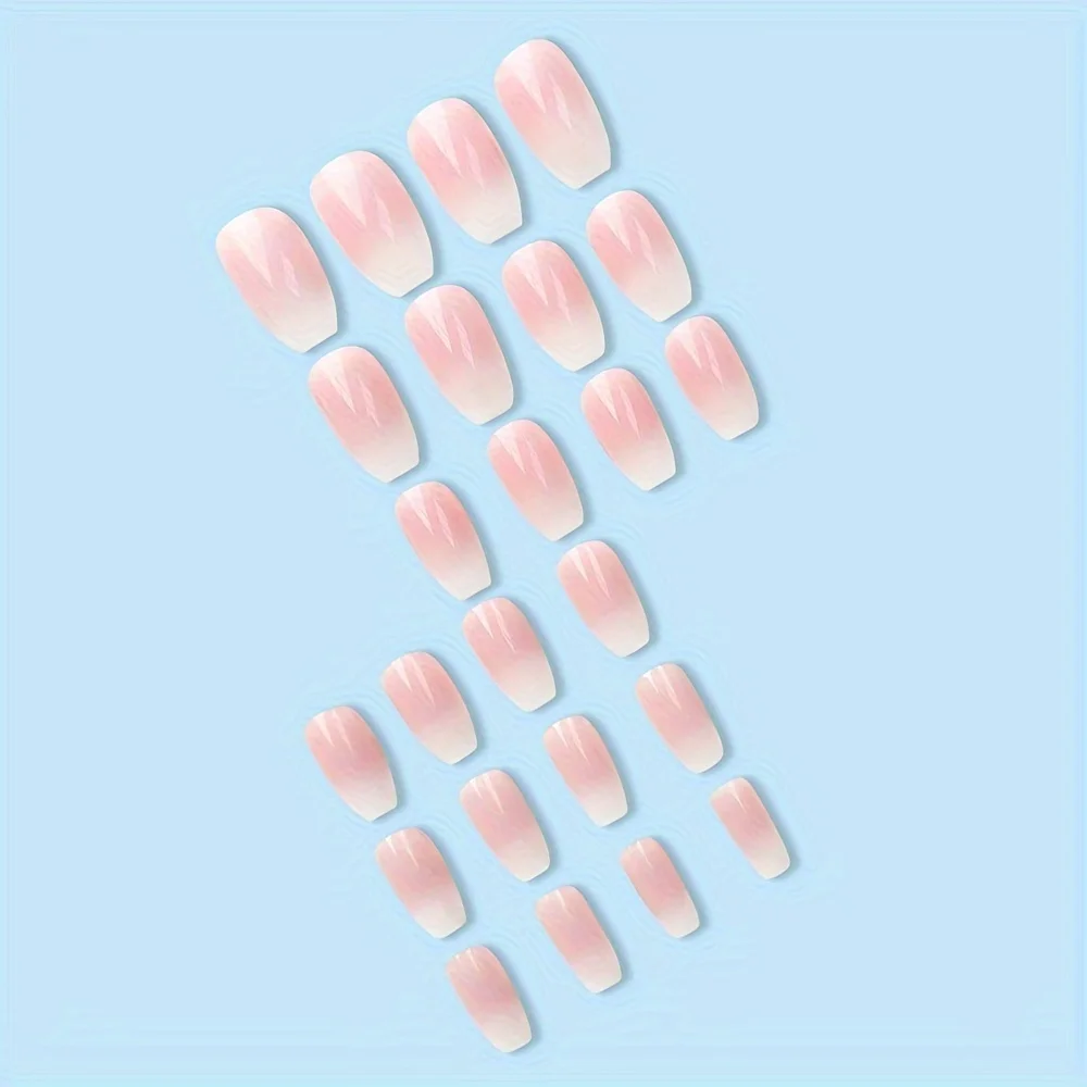 Een set van 24 glanzende, kort - Nail Art Pink recensie en prijs