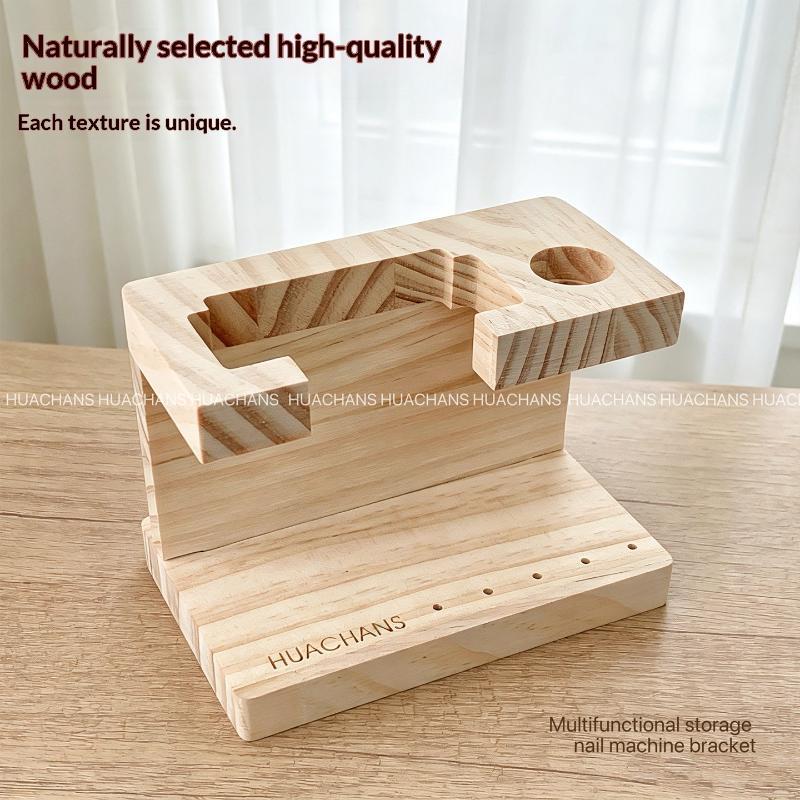 Draagbare houten houder voor n - Nail Drill Machine recensie en prijs