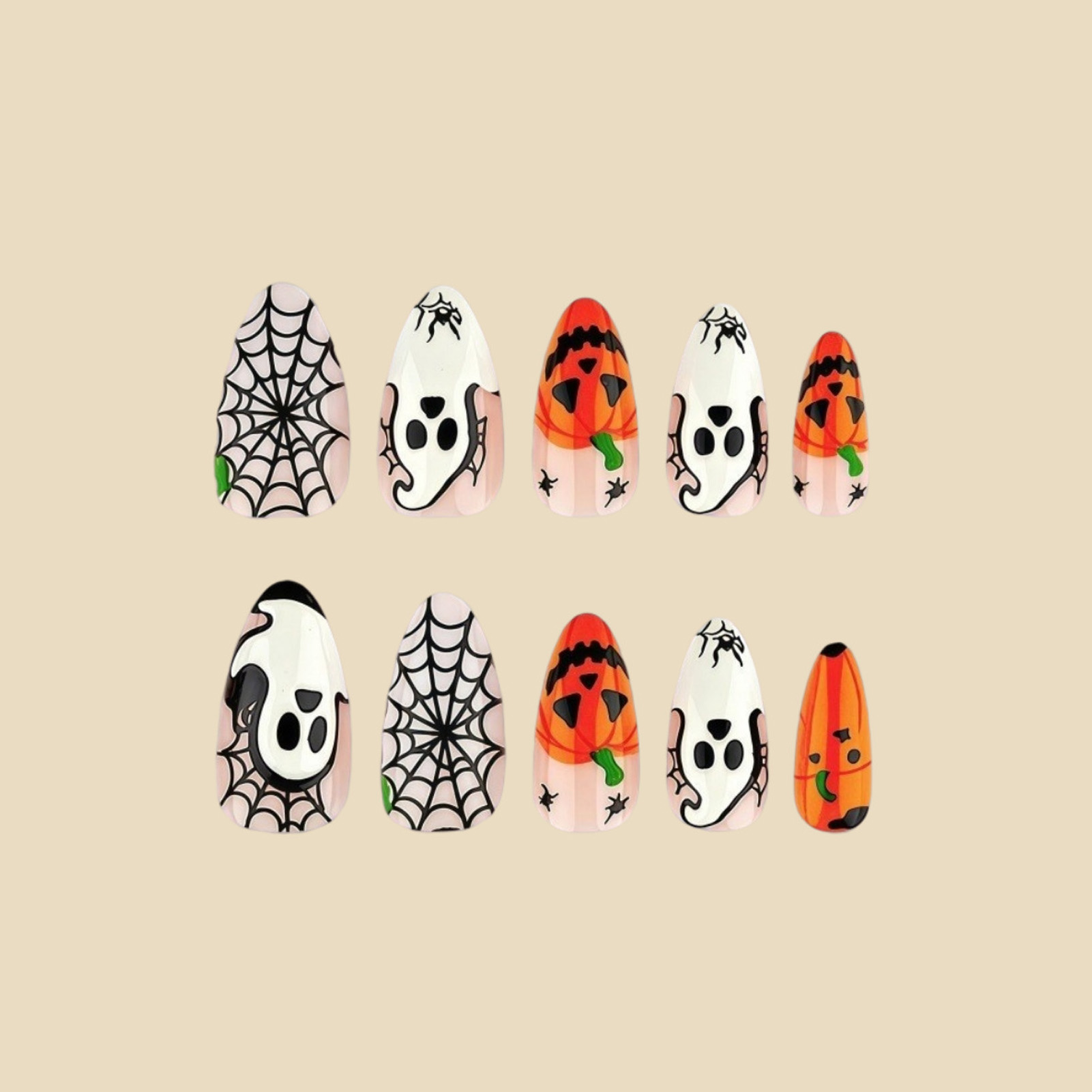 24 stuks Halloween Press-on na - Nail Art Press On recensie en prijs