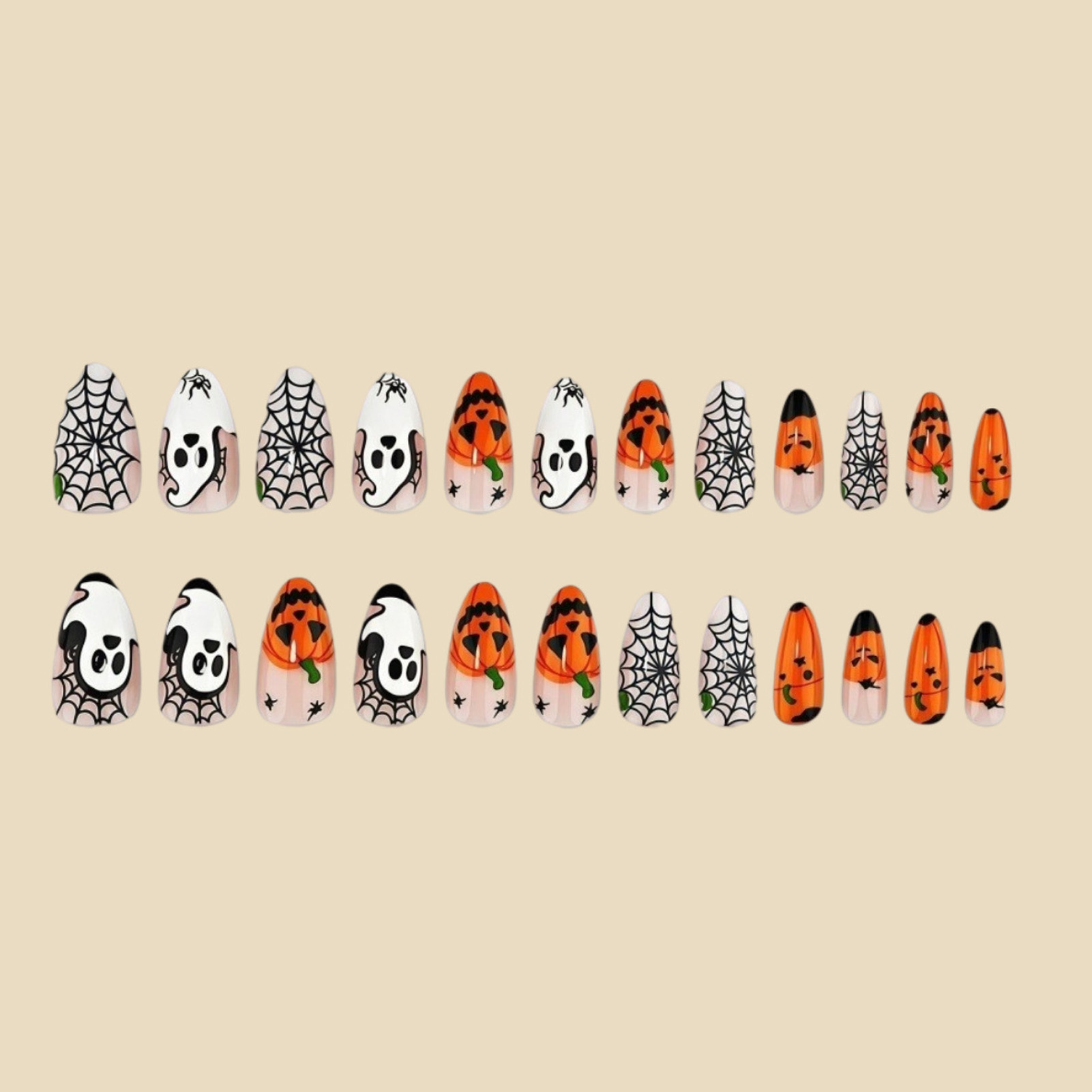 24 stuks Halloween Press-on na - Nail Art Press On recensie en prijs