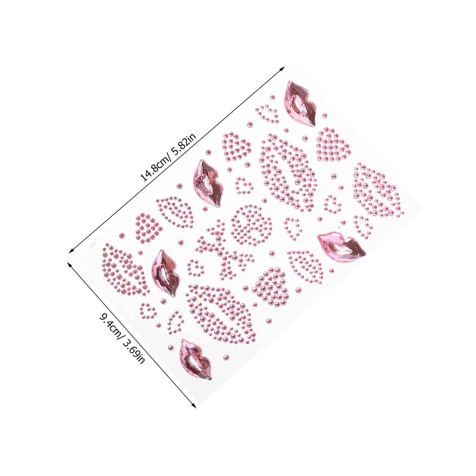 10 vellen Valentijnsdag strass - Nail Art Valentines Day recensie en prijs