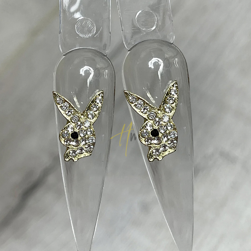 3D Konijnenkoppen Nagelcharms  - Nail Art Valentines Day recensie en prijs