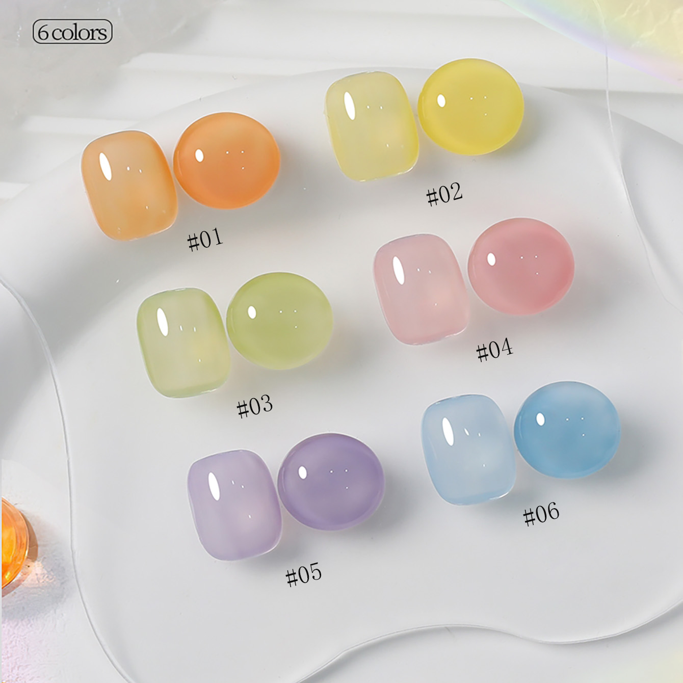 1-6 stuks PSK Nieuwe Macaron C - Nail Art Orange recensie en prijs